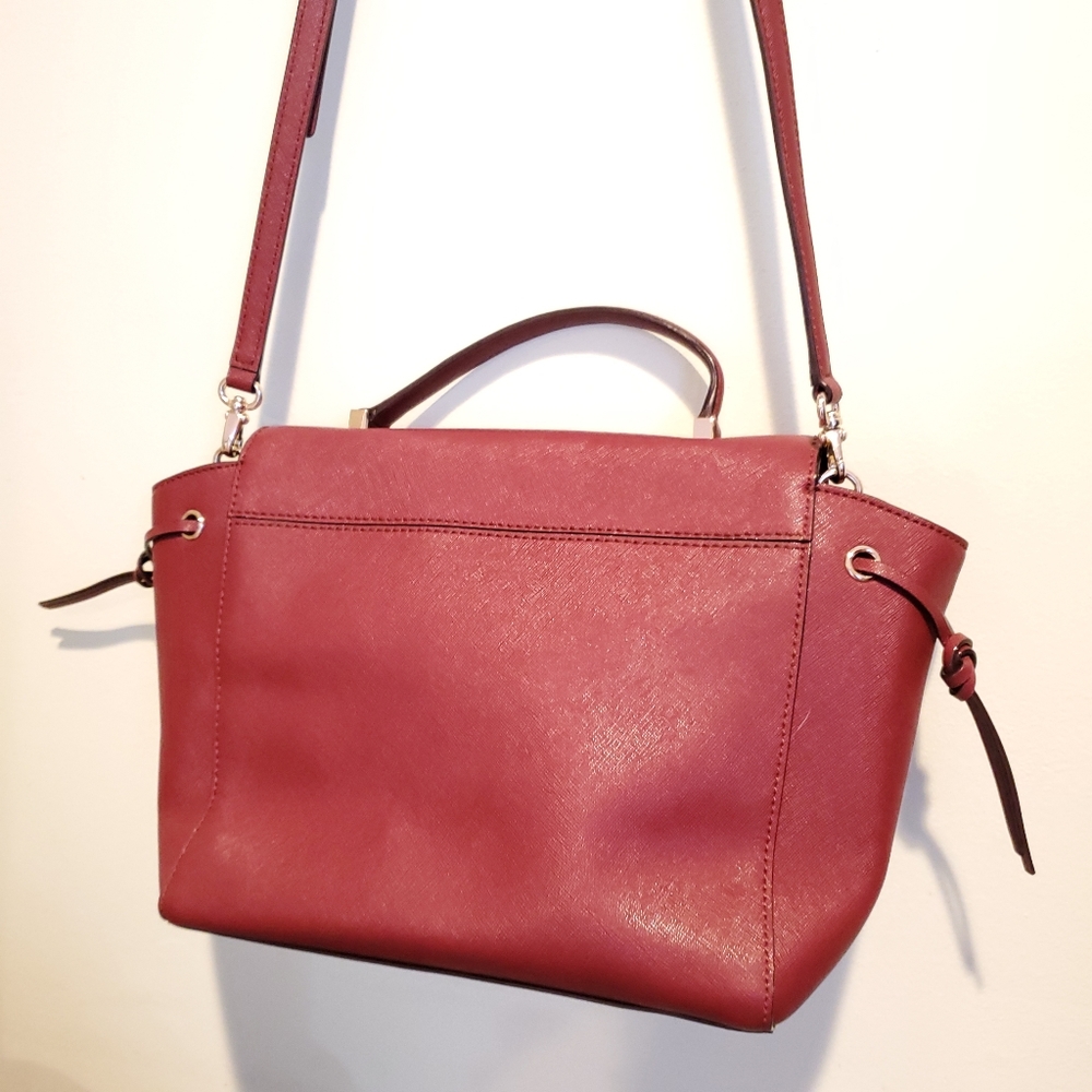 Kate Spade Lilah Laurel Burgundy Leather Satchel - Picture 5 of 14